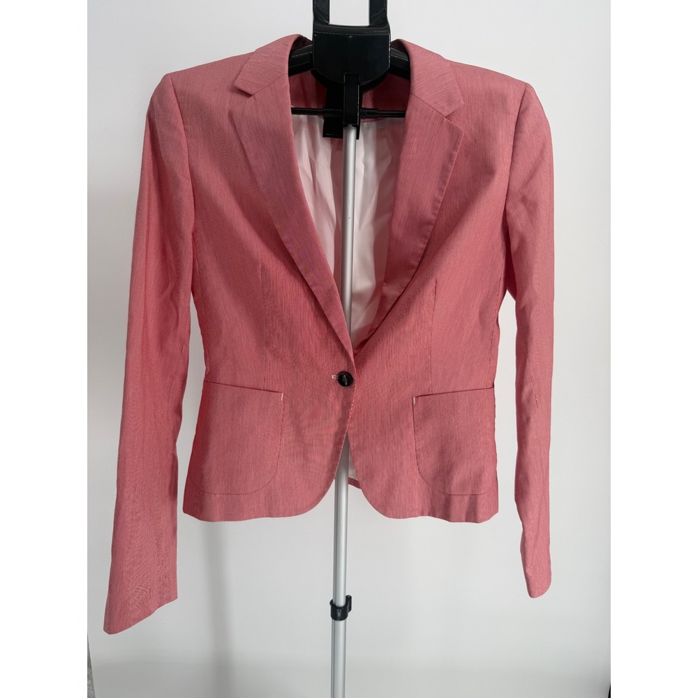 RAW CORRECT LINE BY‎ G STAR Women's Pink Classic Suit Pinstripe Blazer Jacket 10